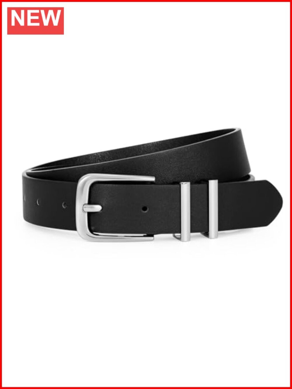 Faux Leather Belt for Women Waist Belt Gold Buckle Jeans Dress